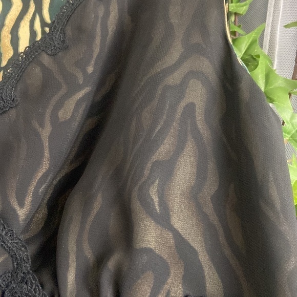 Signature by Robbie Bee Black Zebra Print Accordian Pleated Dress​ - Picture 7 of 11